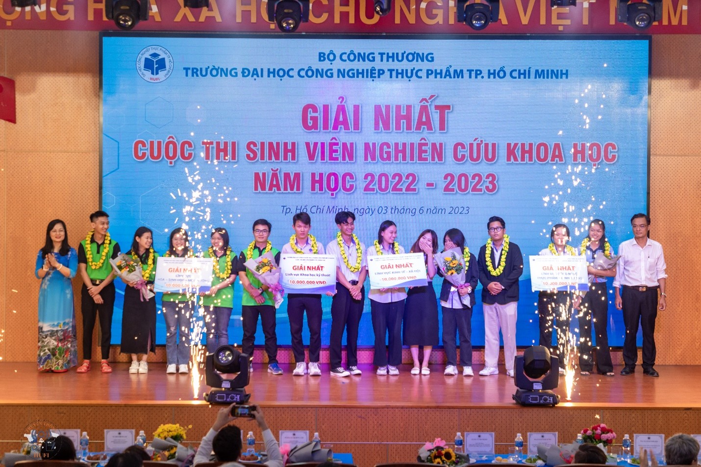 Các công trình nghiên cứu có tính ứng dụng thực tiễn cao của sinh viên HUFI được tôn vinh tại Vòng chung kết Cuộc thi Sinh viên nghiên cứu khoa học năm học 2022 – 2023